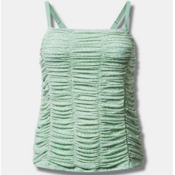 NWT Torrid Mesh Shirred Cami - Picture 3 of 5